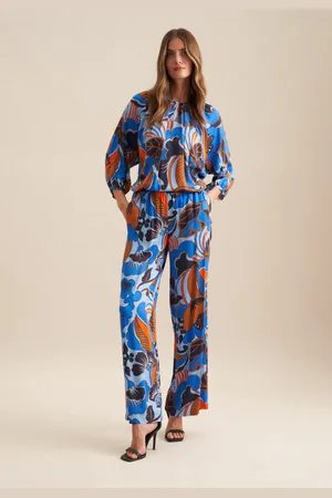 Seidensticker Hose Damen Mittelblau