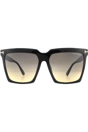 Tom Ford Sonnenbrille Sabrina 02 FT0764 01B Glänzend Grau Rauch Gradient