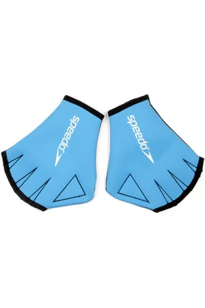 Speedo Unisex Schwimmhandschuhe für Erwachsene (Blau/Schwarz)
