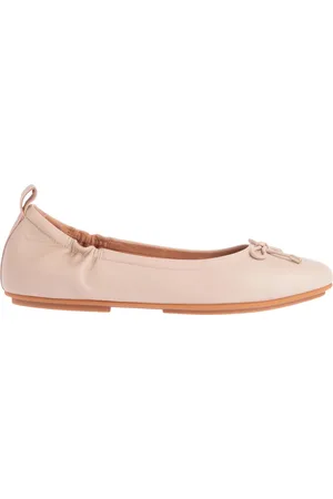 FitFlop Damen Ballerinas "Allegro", Schleife, Leder (Steinfarben)