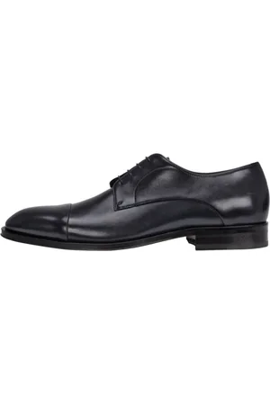 HUGO BOSS Herren Schnürschuhe "Derrek", Leder (Dunkelblau)