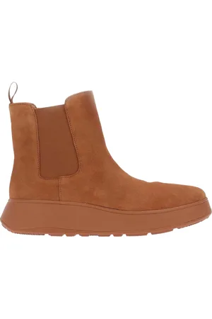 FitFlop Damen Stiefel "F-Mode", Wildleder (Hellbraun)