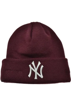 New Era "Yankees" Mütze Mit Bündchen (Weinrot/Grau)