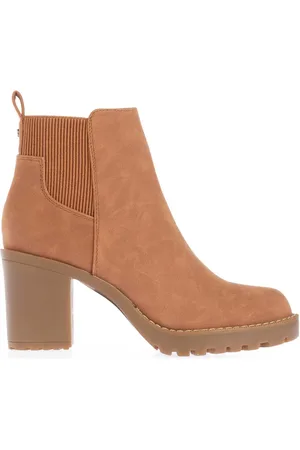 ONLY Damen Stiefeletten "Barbara" (Cognacfarbe)