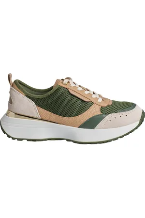 Michael Kors Flynn Mesh- und Leder-Sneaker 43F3FYFS1D für Damen