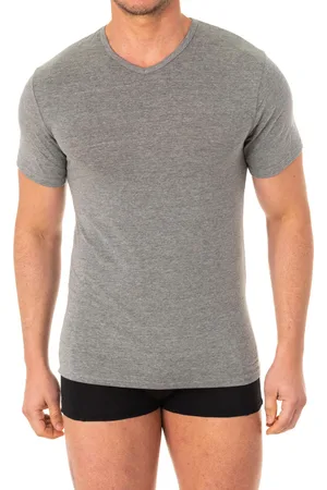 Abanderado Kurzärmeliges Herren-T-Shirt mit V-Ausschnitt A040X