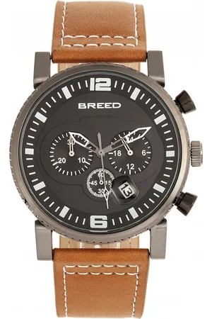 Breed Ryker Chronograph Lederarmbanduhr mit Datum