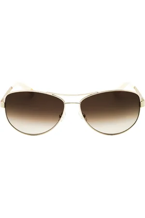 Juicy Couture Braune, hellgoldene Sonnenbrille mit Verlaufsglas