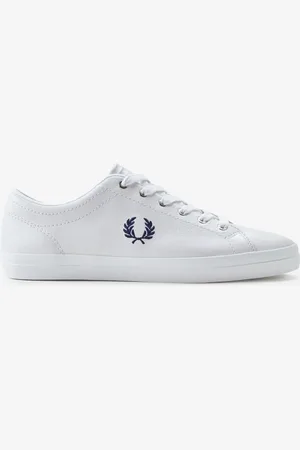 Fred Perry Baseline Leder Herren Weiße Sneakers