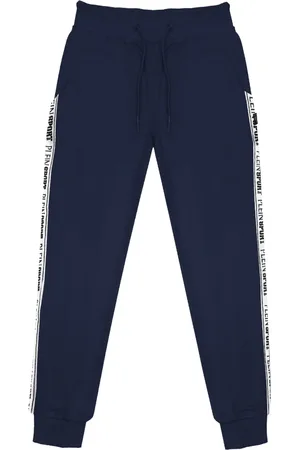 Philipp Plein Marineblaue Jogginghose mit Logo von