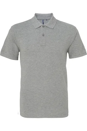Asquith Mens Plain Kurzarm-Poloshirt (Heather)