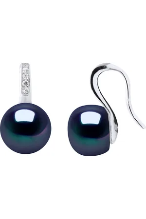 Diadema Ohrringe Haken Süßwasserperlen 9-10 mm Buttons Schmuck 925