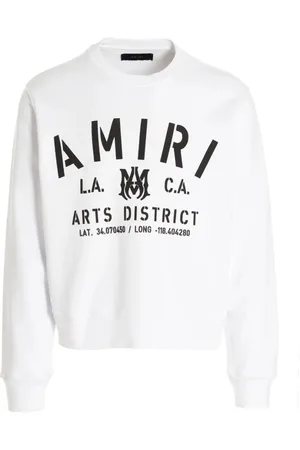 AMIRI Weißes Sweatshirt mit -Schablonenlogo