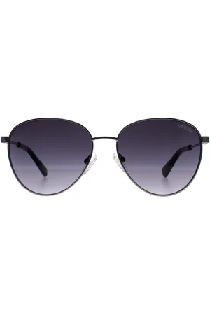 Guess Runde Herren glänzend Gunmetal Rauch Gradient GU8257