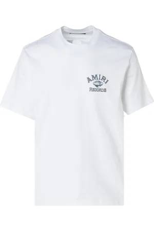 AMIRI Weißes T-Shirt mit Global Records-Logo