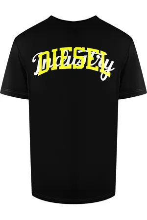Diesel Double Industry Logo Schwarzes T-Shirt