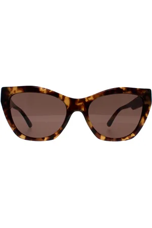 Emporio Armani Cat-Eye Damen Sonnenbrille Glänzendes Havanna EA4176