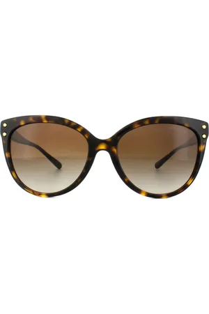 Michael Kors Cat Eye Womens Dark Havana Brown Gradient Lunettes de soleil