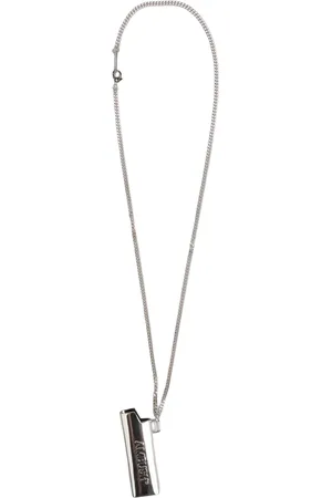 AMBUSH Herren/Damen Unisex Feuerzeugetui - Halskette - Metall Logo