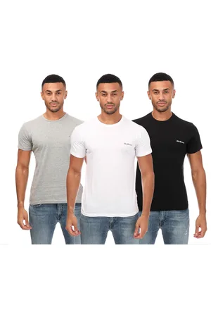 Ben Sherman "Otto" T-Shirt für Herren(3er-Pack) (Schwarz/Grau/Weiß)