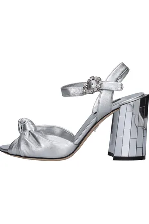 Dolce & Gabbana Silberne Sandalen