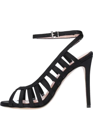 ANNA F. Schwarze Sandalen