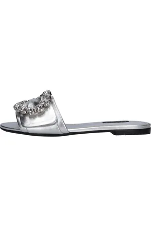 Dolce & Gabbana Silberne Sandalen