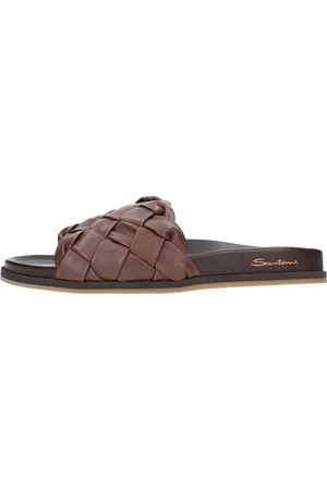 santoni Braune Sandalen