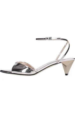 3Juin Silberne Sandalen