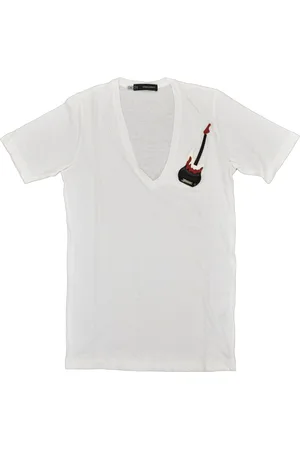 Dsquared2 WeiBes Damen-T-Shirt aus Baumwolle von 2 mit Logo, Mod. S75GC0098S20696001