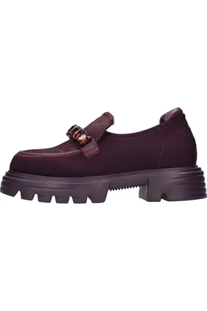 Jeannot Lila Halbschuhe