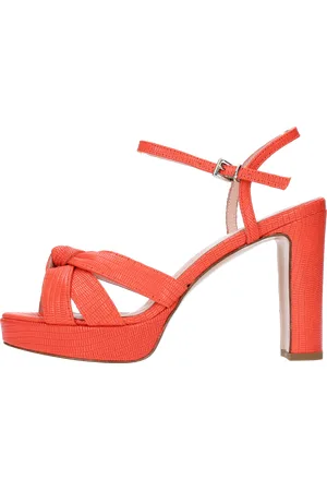 ANNA F. Orange Sandalen