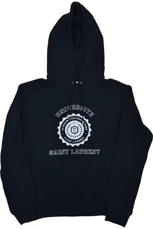 Saint Laurent T Schwarzer Kapuzenpullover fur Herren, Baumwolle, Mod. BMK464584-YB1EJ-1057