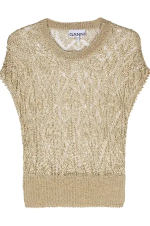 Ganni Top Gold