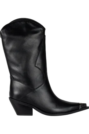 MISBHV Klassische Texas Cowboy-Stiefel in Schwarz