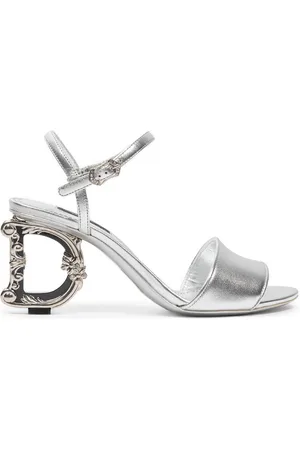 Dolce & Gabbana Mordore nappa Sandal mit barockem Absatz