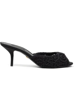 Dolce & Gabbana Ciabatta Tacco Stickerei Cordonet