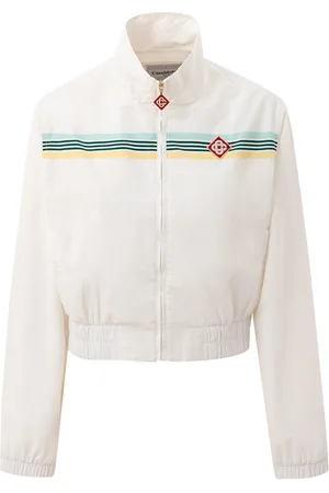 Casablanca WeiBe Jacke mit Logo-Patch