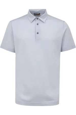 CANALI Polo blaue kurze Armel