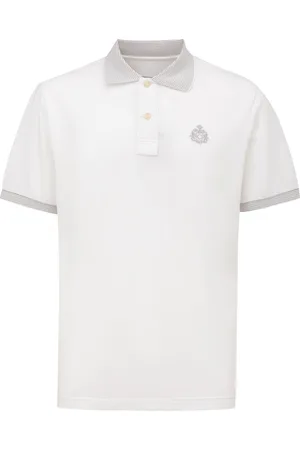 CANALI Polo weiBe kurze Armel