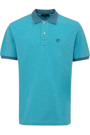 CANALI Polo blaue kurze Armel