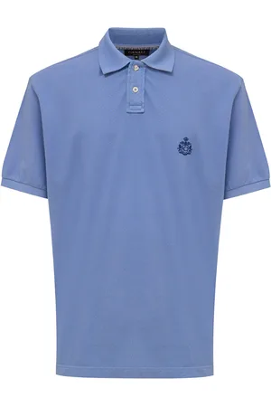CANALI Polo blaue kurze Armel