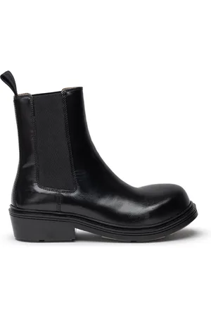 Bottega Veneta Feuermann Stiefel aus geburstetem Leder