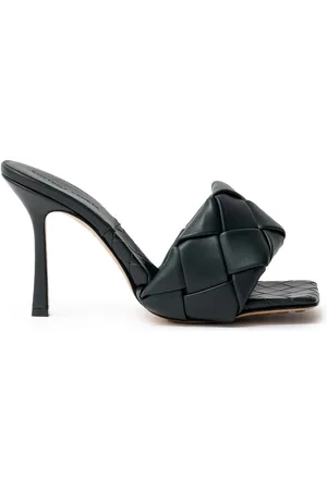 Bottega Veneta Sandal Mule Lido in Dunkelgrun