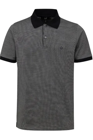 Dunhill Polo in Baumwolle und Seide Schwarz