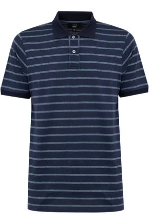 Dunhill Blauer Polo in Baumwolle Rows