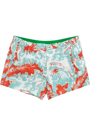 Bottega Veneta Boxer Meer mit Druckfeder in Rot / Blau