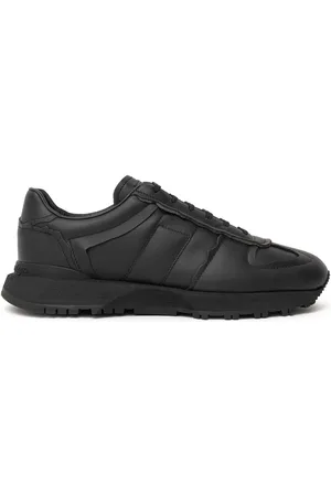 Maison Margiela Schwarze Leder Turnschuhe