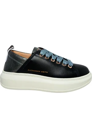 Alexander Smith Schuhe fur Damen Wembley Frau-Schwarz Schwarze Sneaker