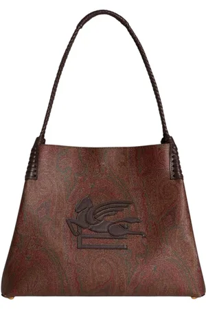 Etro Schultertaschen Frau - shop libra s denim jacquard - multicolor